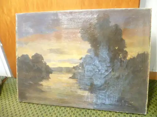 Albert Kappis   Wildberg Nagold 1836  Stuttgart 1914  Dachauer Moos  Ölgemälde auf Leinwand , signiert