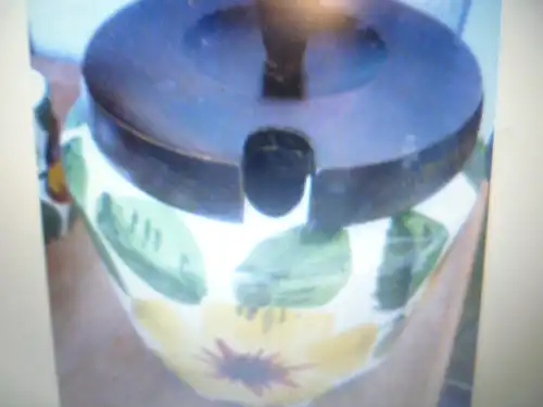 Schramberg  VIntage Bowle+SaftDesign Flora Sonnenblumen bestehend aus: 6 Becher+1 Bowlebehälter