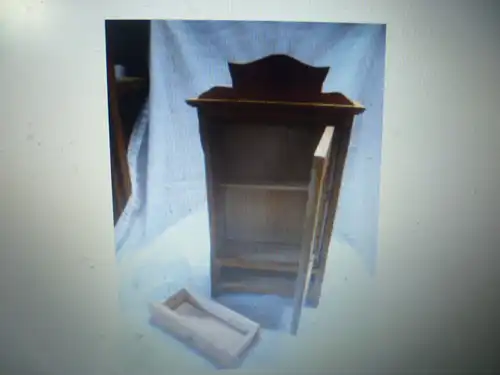 Puppenstuben Spiegelschrank um 1910-25 mit Schubfach reines Jugendstil ,