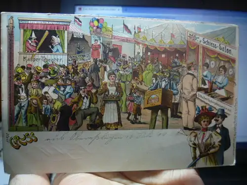 Gruß vom Volksfest SCHIESS_SALON 1900 ich möchte gerne Euro 16 für diese Karte