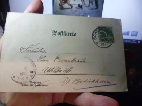 Pferdemarktkarte gestempelt in Schorndorf 1900 ich möchte gerne Euro 16 für diese Karte