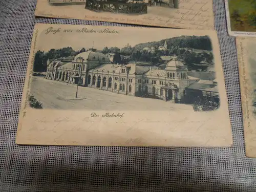 Konvolut Postkarte 7 Stück aus Baden Baden das Konvolut