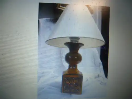 Studio Designer Keramik Fuß Lampe Vintage 1960  Rockabilly ÄRA