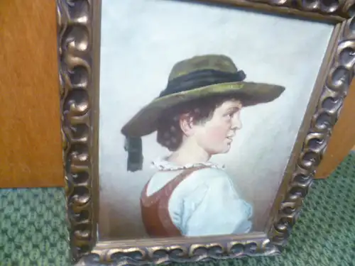 Fanz von Deffregger  1835 München  1921 München Portrait junge bayrische Frau in Tracht