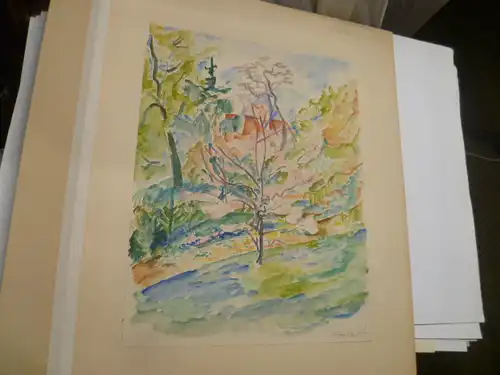 Prof. H.Flesche 1886-Braunschweig 1972"Frühling in Braunschweig" signiert um 1924 entstanden