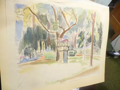 Prof. Hermann Flesche 1886-Braunschweig 1972 "Botanische Garten Braunschweig"datiert 1924