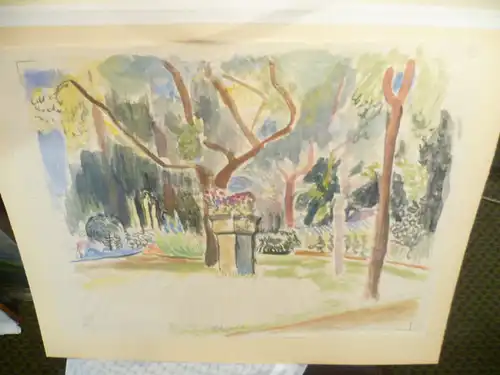 Prof. Hermann Flesche 1886-Braunschweig 1972 "Botanische Garten Braunschweig"datiert 1924