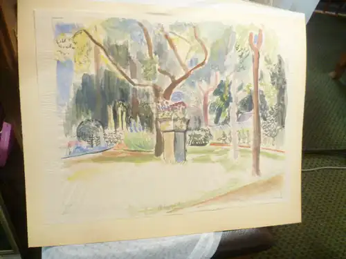 Prof. Hermann Flesche 1886-Braunschweig 1972 "Botanische Garten Braunschweig"datiert 1924