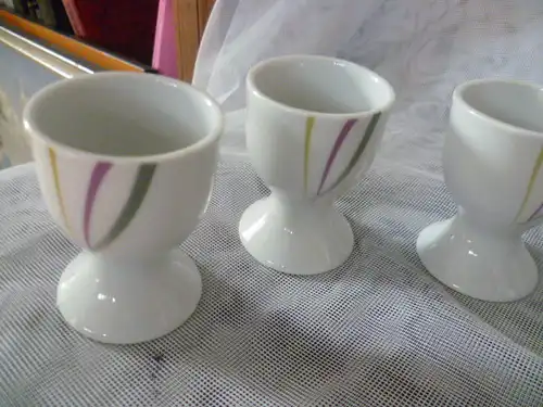 Vintage 1960-70 Set 6 Eierbecher  aus der Vitrine unbenutzt!!