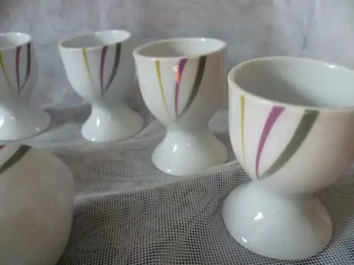 Vintage 1960-70 Set 6 Eierbecher  aus der Vitrine unbenutzt!!
