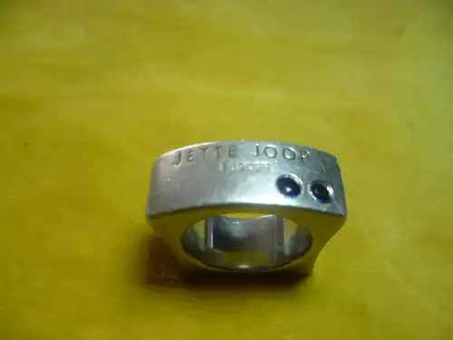 Jette Joop Europe Ring 925 Punse Joop  um 1960 -70gefaßt mit 2 Saphiere  um 0,02 Karat  Ringgröße: 56-16