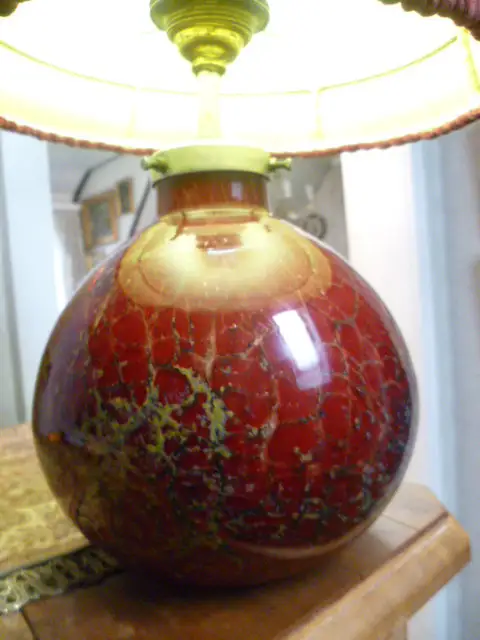 WMF Ikora Glas Tischleuchte ,Art Deco  Designer war Karl Wiedmann von 1930er Jahren entworfen Firma WMF produziert 1