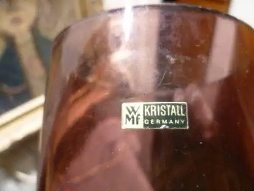 WMF Geislingen Vase 30,5 cm Höch!! Art Glas Panton Ära der 1960-70 Jahre Violettfarben