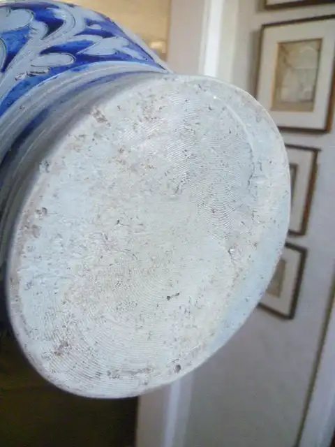 Westerwälder Mittelfranken Ritzkanne Meisterstempel Ernst Schlosser 91522 Ansbach um 1870 später 1901 Porzellaneinlage Sinnspruch datiert 5