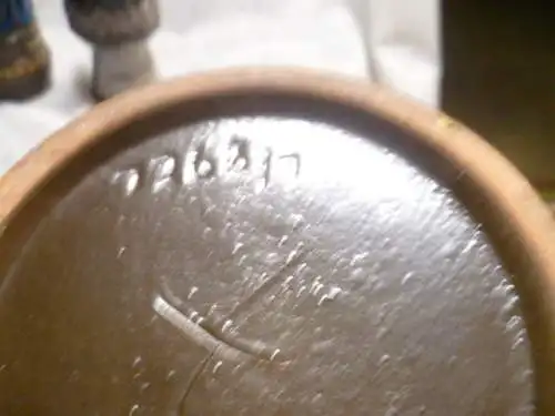 Rosemarie Gläser Designerin bei Strehla  hier Strehla Keramiken Space Ära um 1960-70 Blautöne 3 Stück Konvolut STREHLA Keramik Vase DDR / GDR