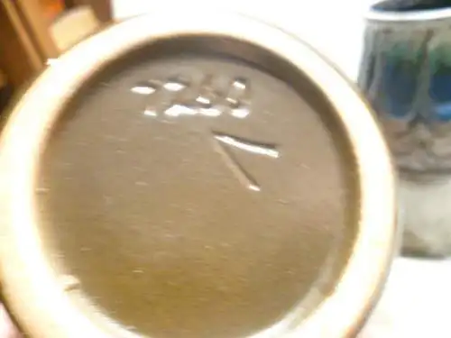 Rosemarie Gläser Designerin bei Strehla  hier Strehla Keramiken Space Ära um 1960-70 Blautöne 3 Stück Konvolut STREHLA Keramik Vase DDR / GDR