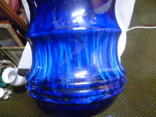Scheurich Vase von 1970 im Pagoden Design und bläuliche  Glasuren, Modell 266-28 und Andere 