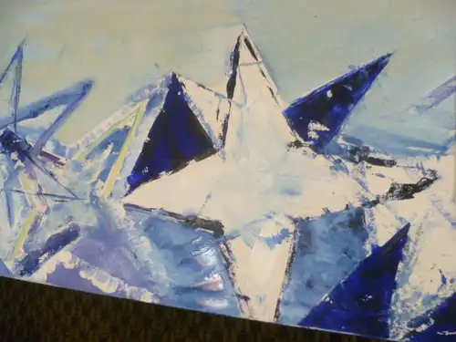 Frey Paula Maria 1943-2014 Hauptwerk v 1999 signiert "Space" Space Signiertes Werk P.M.Frey datiert 1999