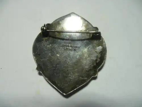 Brosche Asiatika Tempeltänzerinnen Silber 925 ART DEKO besonders feine gravierte Brosche in Tullatechnik  Kolonialzeit