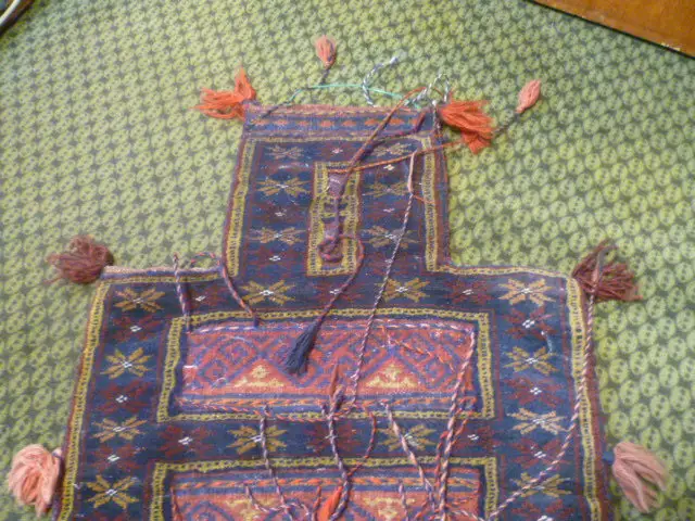 Belutsch Salztasche Alte Afghan Nomaden Orient Teppich Kelim Old Baluch Salt bag Sammler Alte Spezial Moshvani Belutsch Salztasche, Walnuss 3