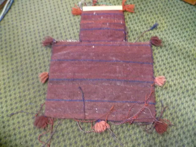Belutsch Salztasche Alte Afghan Nomaden Orient Teppich Kelim Old Baluch Salt bag Sammler Alte Spezial Moshvani Belutsch Salztasche, Walnuss 5