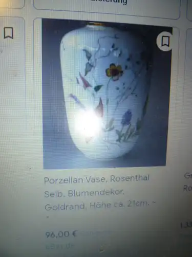 Rosenthal Selb Germany Wiesenblumen Ballonvase aus 1963-70 Höhe 16 cm