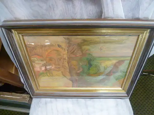 Visionen eines alternden Gottes "ÖLgemälde im Surralistischen impressionistischen Malstil E Nolde