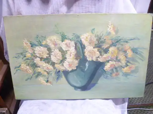 Remond Jean 1872-1913 " Nelkenstrauß in einer Vase " IMPRESSIONISMUS Frühwerk