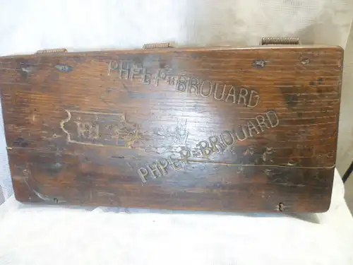 1812 datierte Instrumentenkasten aus Mahagonie Frankreich  datiert 1812 und signiert PHPEP  BROUARD
