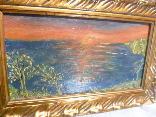 Milan Kabat 1945 -? "Südssee Sonnenuntergang" Art Van Gogh