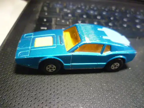 Matchbox SF65 Lesney Saab 1973 Sonnet, blaumetalli, Heckklappe Superfast Großbritanien -Lesney