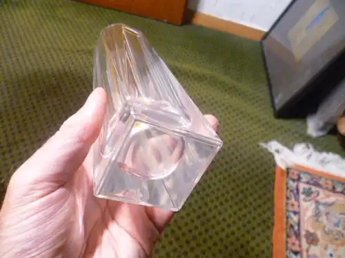 Genuine lead crystal Vase Vintage 1970 aus der Vitrine Höhe 20 cm