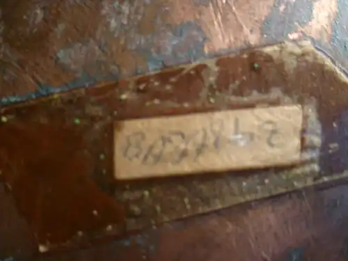 Kupfer Emaille Deckeldose Vintage aus den 1950-60 Jahre Treibdekor Handarbeit signiert
