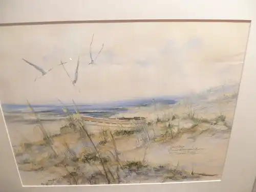 Eileen Shamoon Moore  Lithographie No. 345 von 750 Exemplare " FERNANDINA BEACH"    Künstlerin aus de USA