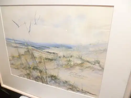 Eileen Shamoon Moore  Lithographie No. 345 von 750 Exemplare " FERNANDINA BEACH"    Künstlerin aus de USA