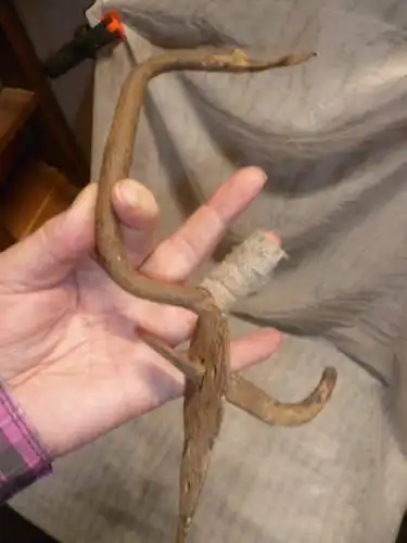 Barock Tür Zieh oder Stoßgriff handgeschmiedet um 1760 - 1800