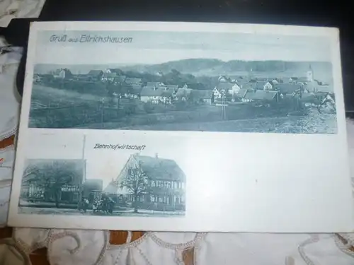 Ellrichshausen Ellrichshausen Panoramaansicht  postalisch gelaufen 1928 Alte Ansichtskarte Postkarte