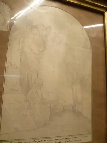 Charlemont Eduard 1848 -1in Jules Clement 1906  Silhouette " Kreislauf des Lebens "   Skizze für 1 Hauptwerk 