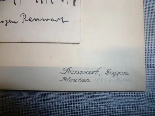  Renwart Eugen Franz 1885 -1965 Stehender junger weiblicher Akt mit Pelikan und Storch im Nymphenburger Park  signiertEugen Renwart , datiert München 1921
