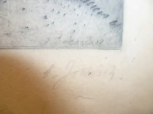 Jokisch Eduard 1867-1943 " Nordseeküste mit Reethaus u Heuhocken"  signiert u 1918 datiert