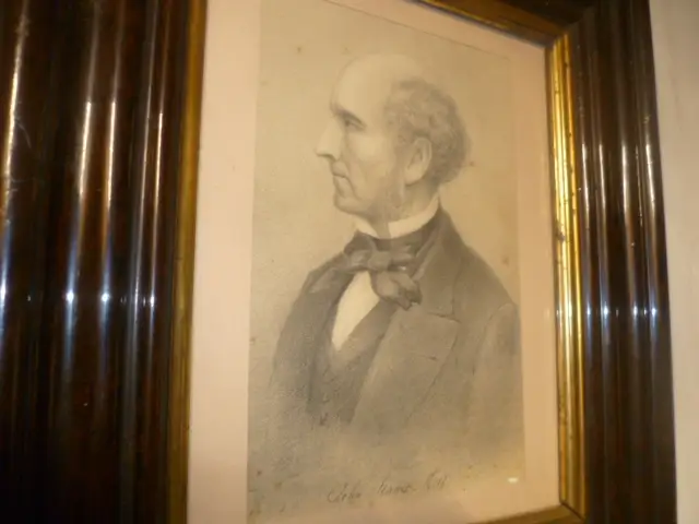 Edward Goodwyn Lewis. (British, 1827-1891) Portrait : John Stuart Mill 1806 London  1873 Avignon 3