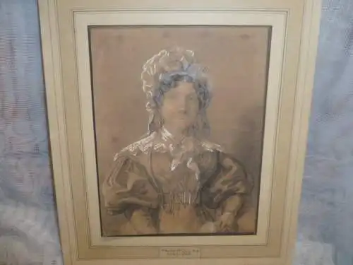 Mischtechnik : Aquarell Kohle Weißhöhung Frank Holl, eigentlich Francis Montague Holl „  Porträt von Gräfin Anastasia Nikolaevna Shcherbatova -1810, geb. Dolgorukova“