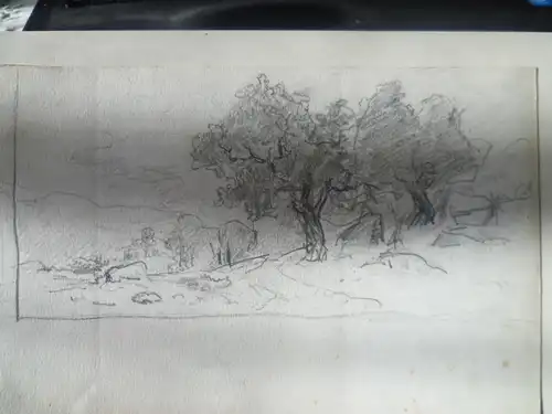 Richard Hermann Julius Fresenius  1844-1903 "Landschaftsstudie mit Talblick bewaldet" 