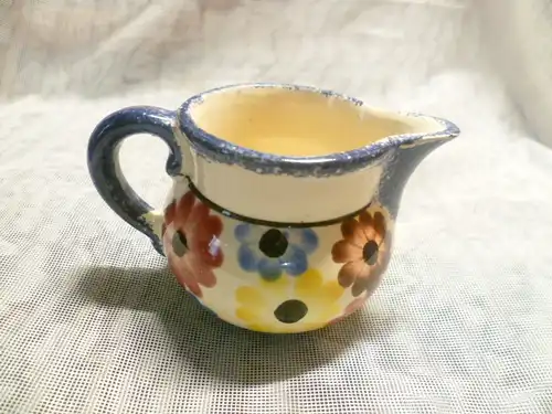 Bunzlau kleines Milchkännchen Margarittendekor Vintage um 1940 er
