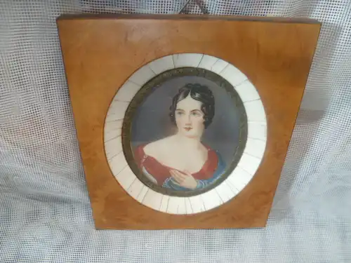  Paoletta Buonaparte genannt, Herzogin von Guastalla Miniatur Portrait Frankreich um 1870
