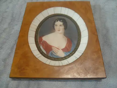  Paoletta Buonaparte genannt, Herzogin von Guastalla Miniatur Portrait Frankreich um 1870