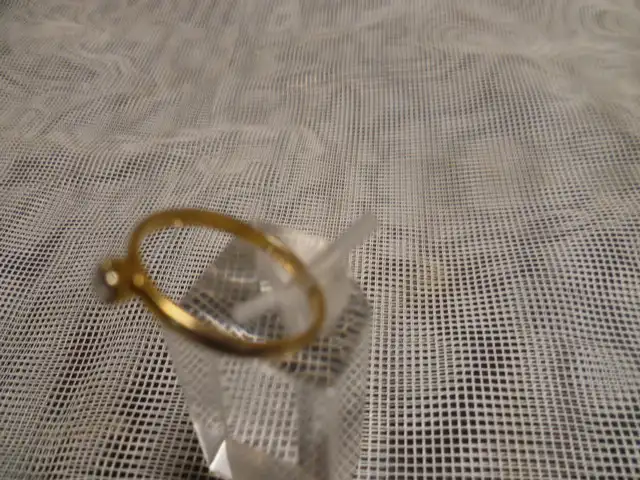 Gold 585 Brilliant  Ring Vintage   um 1960 -70 gefaßt mit 1 Brilliant  0,1= Karat  in 0,1V