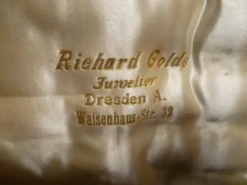 Jugendstil Vorlegebesteck Käse Silber 800 Klingen etc.24 Karat vergoldet Deutsch Richard Gold  Juwelier  Dresden  um 1890