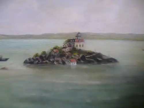 "Cape Breton St. Lorenz River "  ,datiert 1907 gemalt signiert Anna Wirz 