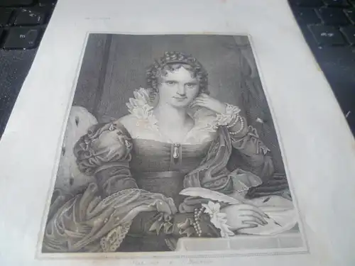 Adelheid Louise Theresa Caroline Amelia von Sachsen-Meiningen 1772-1849  "Dreiviertelportrait" Königin von England